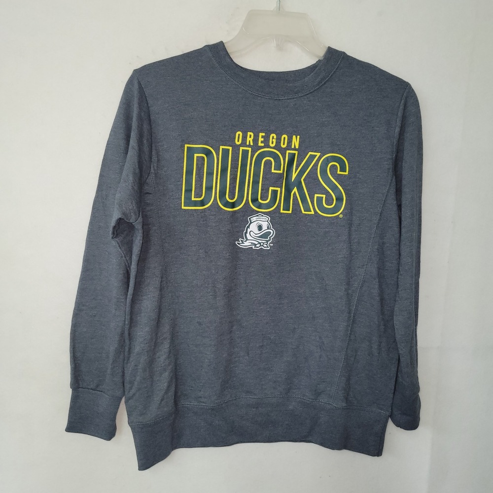 Oregon Ducks Gray‎ Crewneck Sweatshirt Adult Medium Old Varsity Brand NCAA